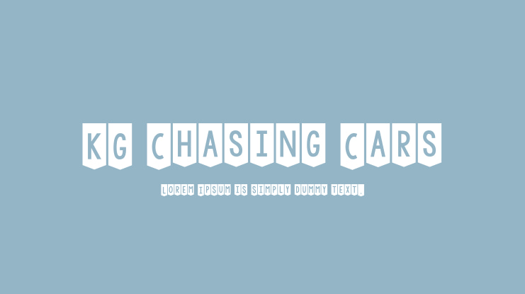 KG Chasing Cars Font