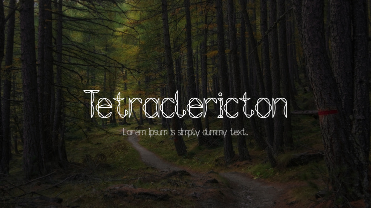 Tetraclericton Font