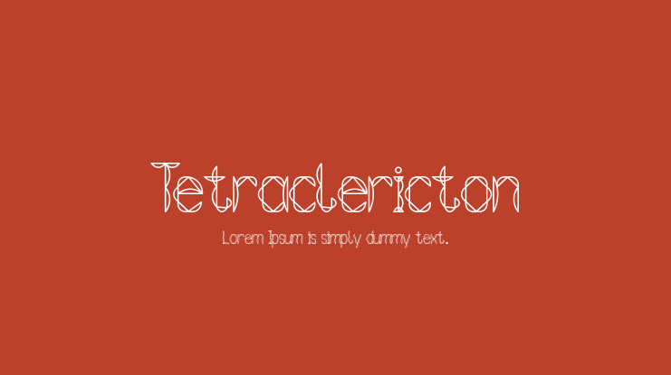 Tetraclericton Font