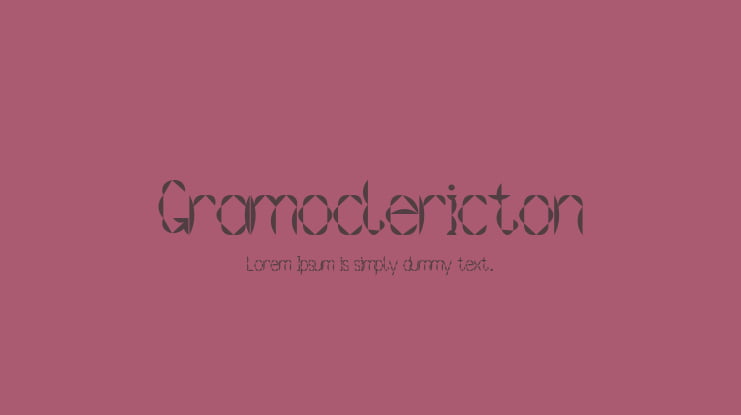 Gramoclericton Font