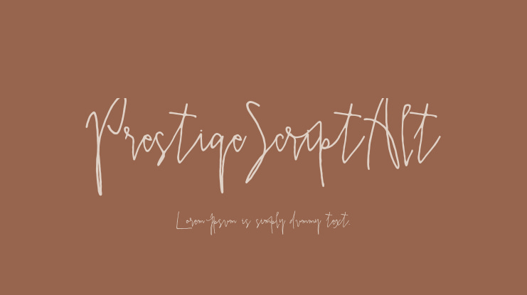 PrestigeScriptAlt Font