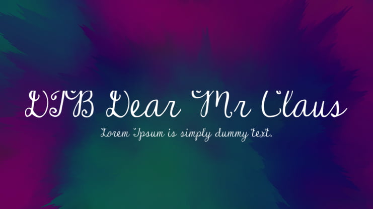 DJB Dear Mr Claus Font