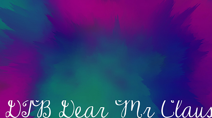 DJB Dear Mr Claus Font
