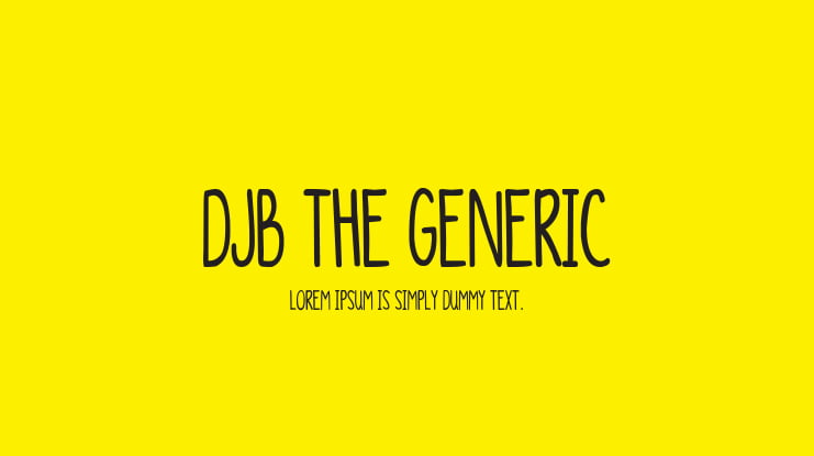 DJB The Generic Font
