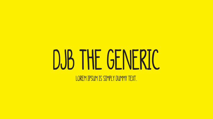 DJB The Generic Font