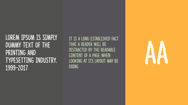 Lazing on a sunny afternoon Font