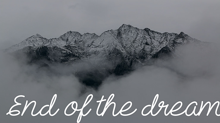 End of the dream Font