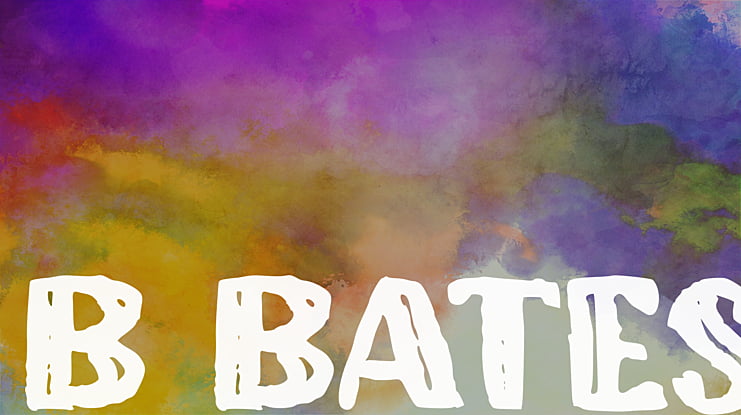 b Bates Font