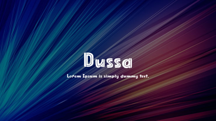 Dussa Font Family