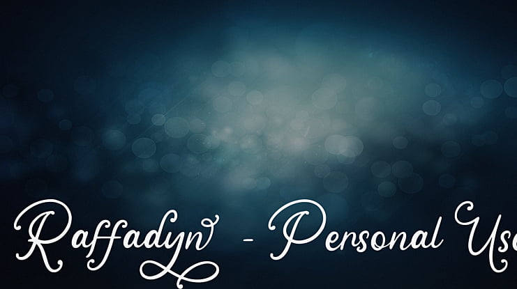 Raffadyn - Personal Use Font