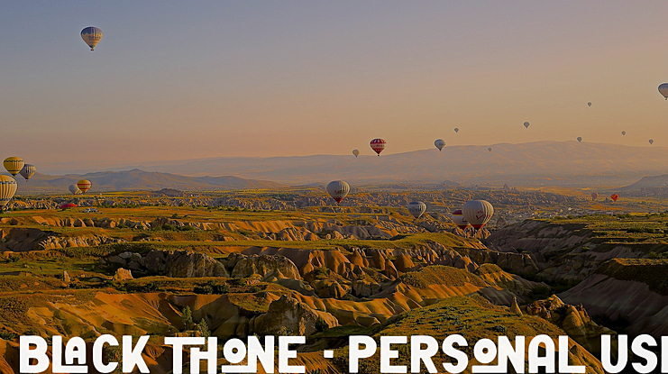 Black Thone - Personal Use Font