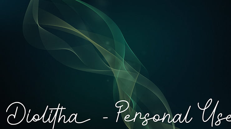 Diolitha - Personal Use Font