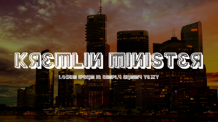Kremlin Minister Font Family
