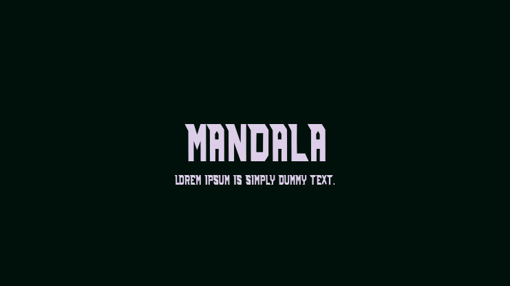 Mandala Font