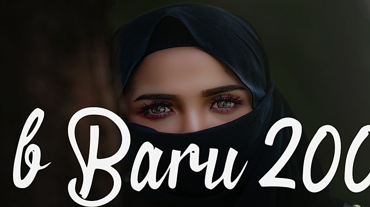 b Baru 200 Font
