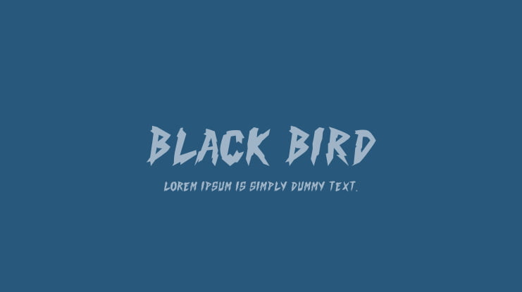Black Bird Font
