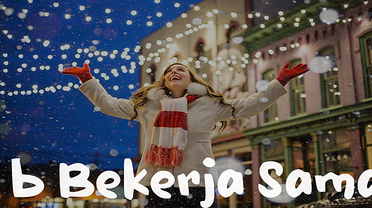 b Bekerja Sama Font
