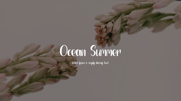 Ocean Summer Font