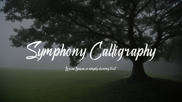 Symphony Calligraphy Font