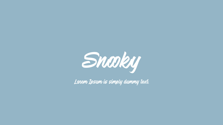 Snooky Font Family