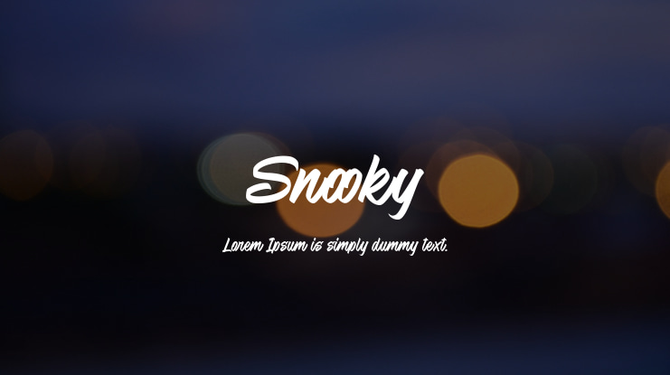 Snooky Font Family