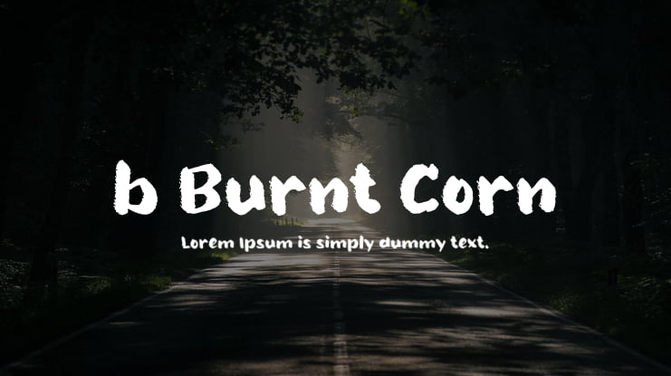 b Burnt Corn Font