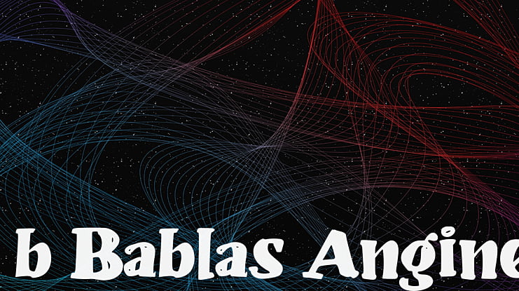 b Bablas Angine Font