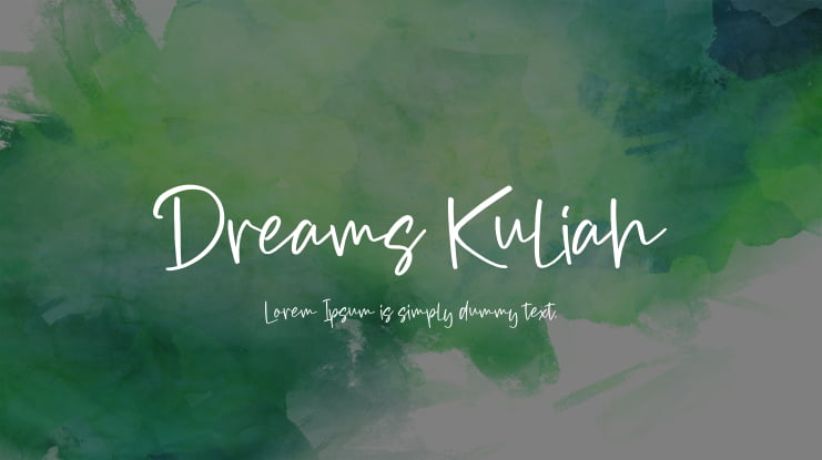 Dreams Kuliah Font