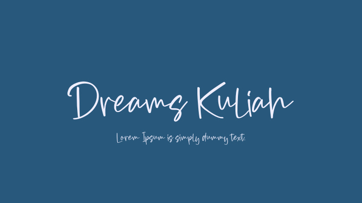 Dreams Kuliah Font