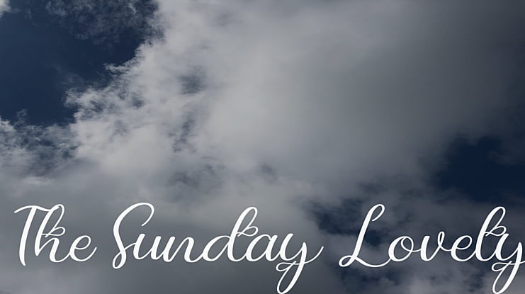 The Sunday Lovely Font