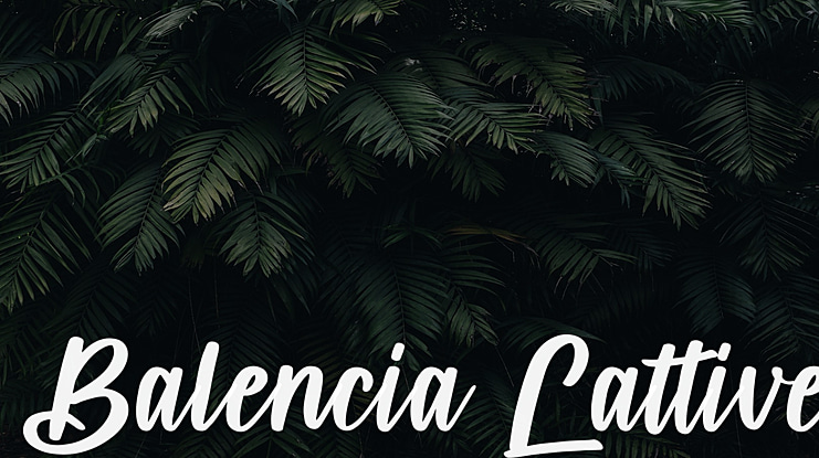 Balencia Lattive Font