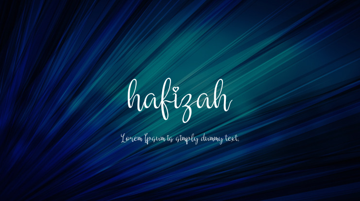 hafizah Font