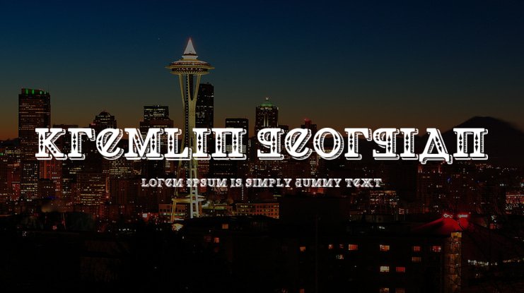 Kremlin Georgian Font