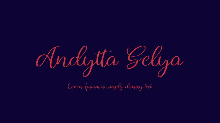 Andytta Selya Font