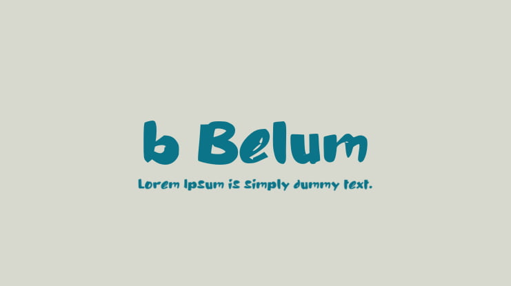 b Belum Font