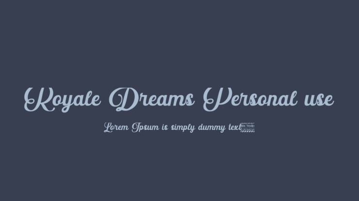 Royale Dreams Personal use Font