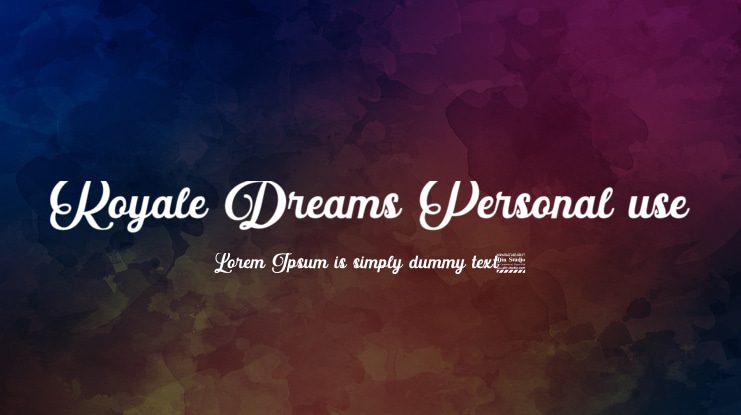 Royale Dreams Personal use Font