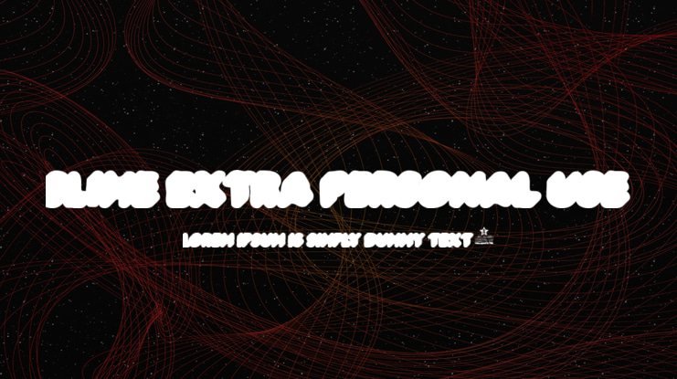 SLIME EXTRA PERSONAL USE Font Family