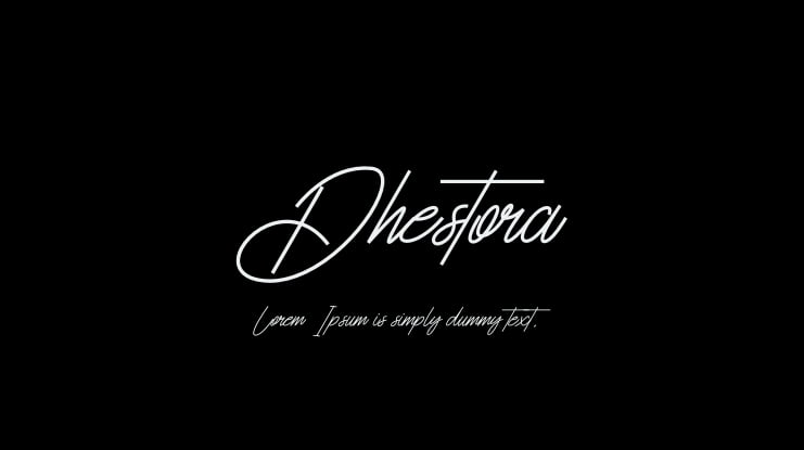 Dhestora Font