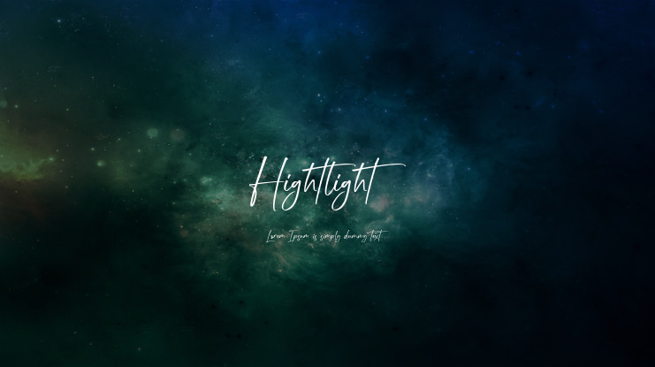 Hightlight Font