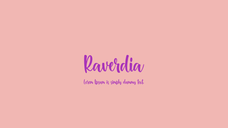 Raverdia Font