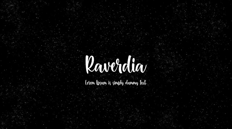 Raverdia Font