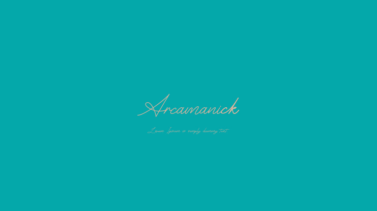 Arcamanick Font