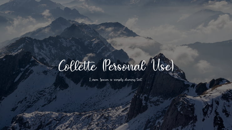 Collette (Personal Use) Font