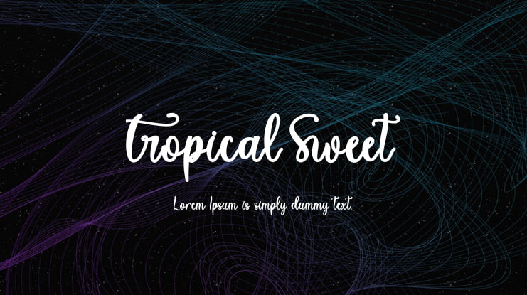 Tropical Sweet Font Family