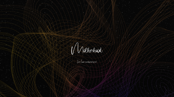 Motherhood Font