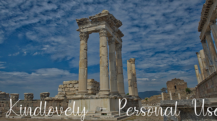 Kindlovely - Personal Use Font