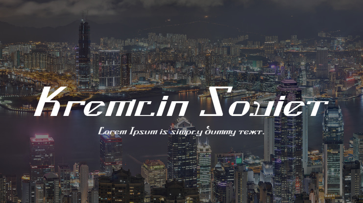 Kremlin Soviet Font