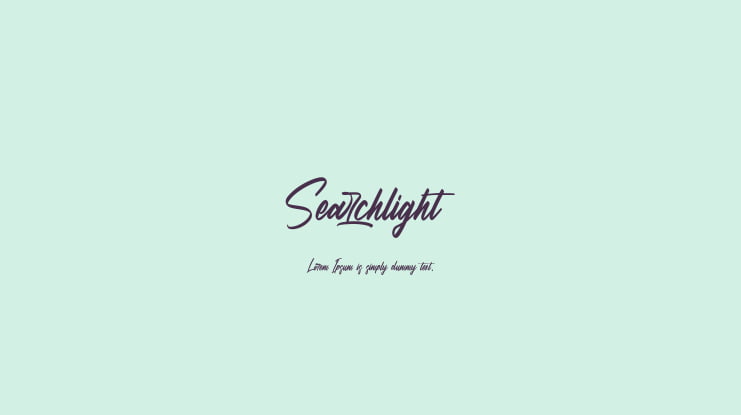 Searchlight Font