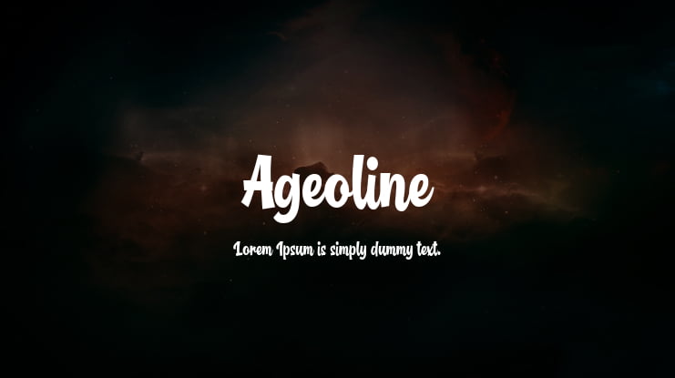 Ageoline Font
